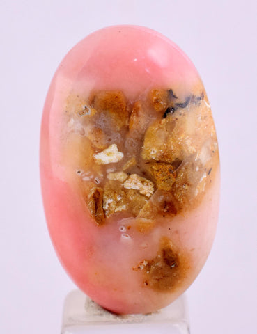 13.5cts PINK OPAL CABOCHON Landscape Jewelry Pendant Coral Color B123