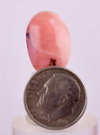 8.5cts PINK OPAL CABOCHON Landscape Jewelry Pendant Coral Color B124