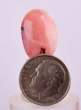 8.5cts PINK OPAL CABOCHON Landscape Jewelry Pendant Coral Color B124