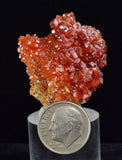 3.7cms VANADINITE CRYSTAL BARITE Mibladen Morocco Miniature Mineral Specimen W50