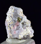1.5cms RHODOCHROSITE FLUORITE PYRITE Crystal Rhombohedral Wuzhou Guangxi China Mineral Specimen R769