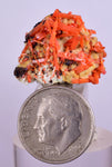2.3cms GEM RED CROCOITE Gibbsite Crystal Cluster Matrix Adelaide Mine Australia Mineral Specimen Z33