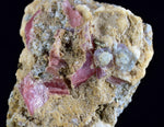 3.8cms RHODOCHROSITE FLUORITE PYRITE Galena Quartz Crystal Rhombohedral Wuzhou Guangxi China Mineral Specimen R779