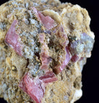 3.8cms RHODOCHROSITE FLUORITE PYRITE Galena Quartz Crystal Rhombohedral Wuzhou Guangxi China Mineral Specimen R779