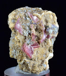 3.8cms RHODOCHROSITE FLUORITE PYRITE Galena Quartz Crystal Rhombohedral Wuzhou Guangxi China Mineral Specimen R779