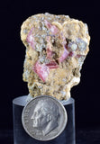3.8cms RHODOCHROSITE FLUORITE PYRITE Galena Quartz Crystal Rhombohedral Wuzhou Guangxi China Mineral Specimen R779