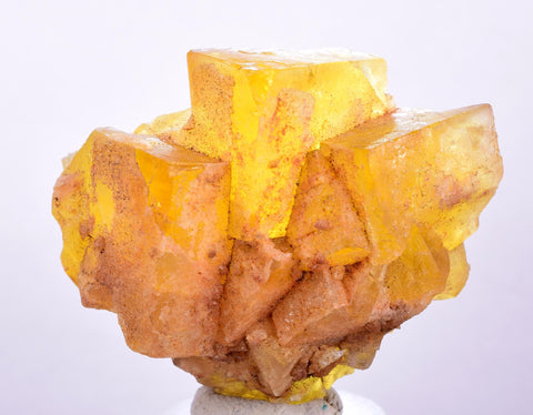 4.8cms GEM YELLOW FLUORITE Shiny Crystal Ahouli Morocco Mineral Specimen K97