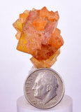 2.7cms GEM YELLOW FLUORITE Shiny Crystal Ahouli Morocco Mineral Specimen K98