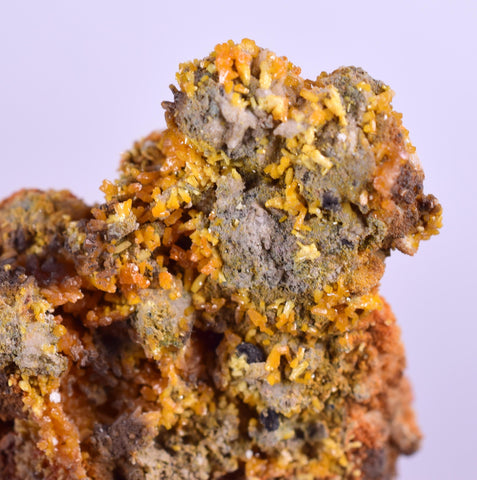 3.3cms RARE WULFENITE BARITE Mini Crystals Alamo Arizona usa Y92
