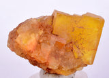 3.9cms GEM YELLOW FLUORITE Shiny Crystal Ahouli Morocco Mineral Specimen K96