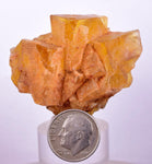 4.8cms GEM YELLOW FLUORITE Shiny Crystal Ahouli Morocco Mineral Specimen K97