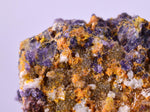 5.8cms RARE WULFENITE FLUORITE Mimetite Mini Crystals Alamo Arizona usa Y105