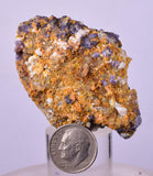 5.8cms RARE WULFENITE FLUORITE Mimetite Mini Crystals Alamo Arizona usa Y105