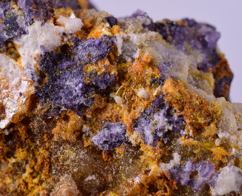 5.8cms RARE WULFENITE FLUORITE Mimetite Mini Crystals Alamo Arizona usa Y105