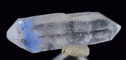 4.5Carats BLUE DUMORTIERITE in QUARTZ Bi Terminal  Gem Acicular Pendant Cabochon Mineral Specimen U611