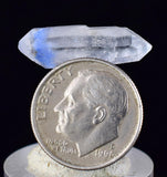 4.5Carats BLUE DUMORTIERITE in QUARTZ Bi Terminal  Gem Acicular Pendant Cabochon Mineral Specimen U611