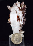 5.7cms  HEMATOID QUARTZ GOETHITE Rare Shiny Crystal Mineral Specimen Q393