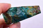 97grs GEM SILICA CHRYSOCOLLA Emeraldine Lily Mine Peru Scenic Quartz Malachite Chalcedony Emerald Jade Color S150