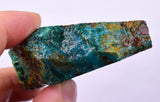 97grs GEM SILICA CHRYSOCOLLA Emeraldine Lily Mine Peru Scenic Quartz Malachite Chalcedony Emerald Jade Color S150