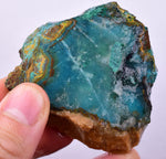 97grs GEM SILICA CHRYSOCOLLA Emeraldine Lily Mine Peru Scenic Quartz Malachite Chalcedony Emerald Jade Color S150