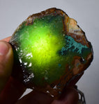 77grs GEM SILICA CHRYSOCOLLA Emeraldine Lily Mine Peru Scenic Quartz Malachite Chalcedony Emerald Jade Color S151