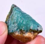21grs GEM SILICA CHRYSOCOLLA Emeraldine Lily Mine Peru Scenic Quartz Malachite Chalcedony Emerald Jade Color S152