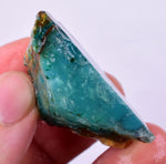 21grs GEM SILICA CHRYSOCOLLA Emeraldine Lily Mine Peru Scenic Quartz Malachite Chalcedony Emerald Jade Color S152