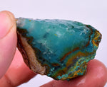 21grs GEM SILICA CHRYSOCOLLA Emeraldine Lily Mine Peru Scenic Quartz Malachite Chalcedony Emerald Jade Color S152