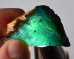 21grs GEM SILICA CHRYSOCOLLA Emeraldine Lily Mine Peru Scenic Quartz Malachite Chalcedony Emerald Jade Color S152