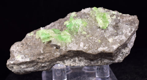 6.6cms AUGELITE CRYSTAL PERU Dark Green Bright Needle Quartz Pasto Bueno Rare Gemstone Facet Grade A642