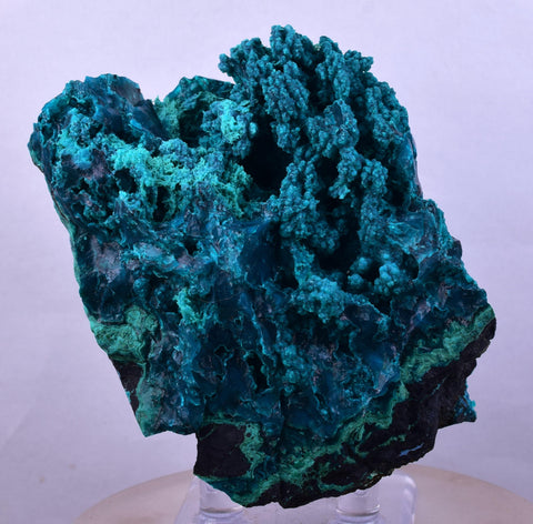 8cms BLUE MALACHITE BOTRYOIDAL Peru Crystals Grape Spheres Rosette Translucent New Find Stalactite Minerals Specimensn U625