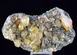 3.9cms CERUSSITE BARITE GALENA Crystals Morocco Mineral Specimen K107