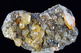 3.9cms CERUSSITE BARITE GALENA Crystals Morocco Mineral Specimen K107