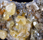 3.9cms CERUSSITE BARITE GALENA Crystals Morocco Mineral Specimen K107