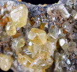3.9cms CERUSSITE BARITE GALENA Crystals Morocco Mineral Specimen K107