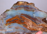 890grs BLUE OPAL SLAB Sculpture Peru Scenic Quality Jewelry Collector O810