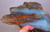 890grs BLUE OPAL SLAB Sculpture Peru Scenic Quality Jewelry Collector O810