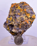 7.3cms RARE WULFENITE FLUORITE Mimetite Mini Crystals Alamo Arizona usa Y107