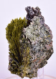 8cms AXINITE QUARTZ CRYSTALS Epidote Cluster Garnet Peru Mineral Specimen Collectors A645
