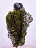 8cms AXINITE QUARTZ CRYSTALS Epidote Cluster Garnet Peru Mineral Specimen Collectors A645