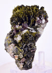 7.1cms AXINITE QUARTZ CRYSTALS Epidote Cluster Garnet Peru Mineral Specimen Collectors A646