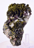 7.1cms AXINITE QUARTZ CRYSTALS Epidote Cluster Garnet Peru Mineral Specimen Collectors A646