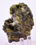 7.1cms AXINITE QUARTZ CRYSTALS Epidote Cluster Garnet Peru Mineral Specimen Collectors A646