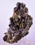 9.6cms AXINITE QUARTZ CRYSTALS Epidote Cluster Garnet Peru Mineral Specimen Collectors A647