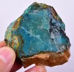 97grs GEM SILICA CHRYSOCOLLA Emeraldine Lily Mine Peru Scenic Quartz Malachite Chalcedony Emerald Jade Color S150