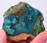 97grs GEM SILICA CHRYSOCOLLA Emeraldine Lily Mine Peru Scenic Quartz Malachite Chalcedony Emerald Jade Color S150