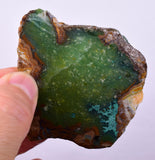 77grs GEM SILICA CHRYSOCOLLA Emeraldine Lily Mine Peru Scenic Quartz Malachite Chalcedony Emerald Jade Color S151