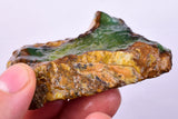 77grs GEM SILICA CHRYSOCOLLA Emeraldine Lily Mine Peru Scenic Quartz Malachite Chalcedony Emerald Jade Color S151