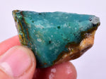 21grs GEM SILICA CHRYSOCOLLA Emeraldine Lily Mine Peru Scenic Quartz Malachite Chalcedony Emerald Jade Color S152