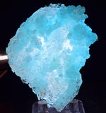 7.3cms NATURAL BLUE SALAMMONIAC Lecontite Botryoidal Crystals Chile Turquoise Color Rare Aesthetic Mineral Specimen U628